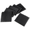 In Spanien verfügbar 8 Schwarze Ardezinen Quadrat Untertassen 10 cm…