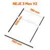 Aluminium schwarzer Führung für NEJE Max 4/NEJE 3 Max V2/NEJE Max 4 V2