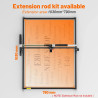 Aluminium schwarzer Führung für NEJE Max 4/NEJE 3 Max V2/NEJE Max 4 V2