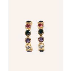 CUCOCUCA YHL E09 Gold Stainless Steel Drop Earrings