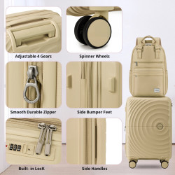 Kit de Voyage Légère 4-en-1 pour Femmes - Résistant et Imperméable