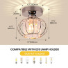 Lampadario di cristallo moderno, illuminazione a piccole dimensioni…