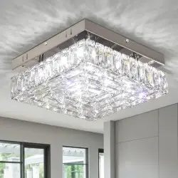 Modern Crystal LED Square Chandelier Small Ceiling Light Mounting…