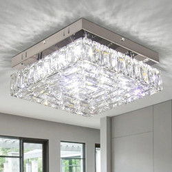 Moderno lampadario quadrato di cristallo LED piccoli lampadari a…