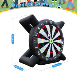 Tablero Inflable gigante de 3 metros para dardos de fútbol
