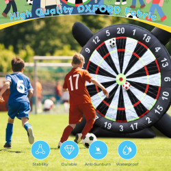 Tablero Inflable gigante de 3 metros para dardos de fútbol