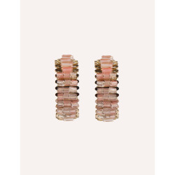 CUCOCUCA YXQ E14 Natural Stone Stainless Steel Stud Earrings