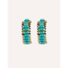 CUCOCUCA YXQ E14 Natural Stone Stainless Steel Stud Earrings