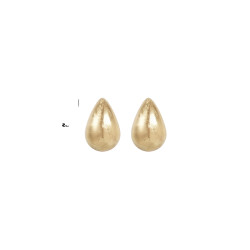 CUCOCUCA YXQ E303 Gold Plated Stainless Steel Stud Earrings