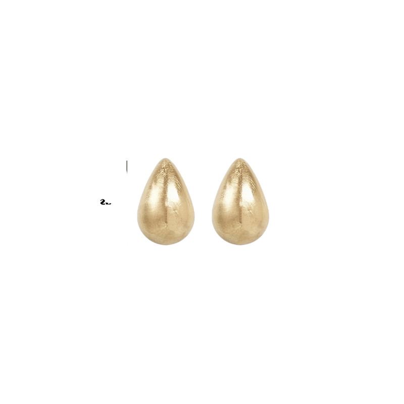CUCOCUCA YXQ E303 Golden Stainless Steel Elegant Large Earrings