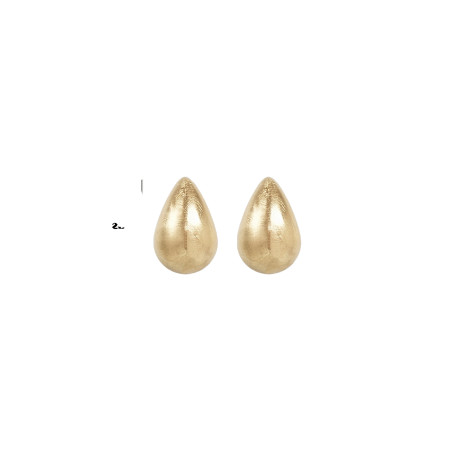 CUCOCUCA YXQ E303 Golden Stainless Steel Elegant Large Earrings