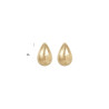 CUCOCUCA YXQ E303 Golden Stainless Steel Elegant Large Earrings