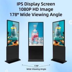 MWE Digitale Schaufensteranzeige 65 Zoll Fußboden Touchscreen…