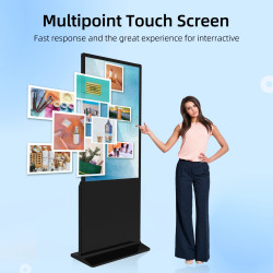 MWE Magazzino USA Digital Signage da 65 Pollici da Pavimento Touch…