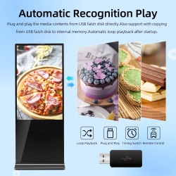 MWE Magazzino USA Digital Signage da 65 Pollici a Pavimento Touch…