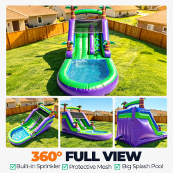 Scivolo d'Acqua Gonfiabile Commerciale in PVC per Adulti e Bambini