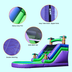 Scivolo d'Acqua Gonfiabile Commerciale in PVC per Adulti e Bambini