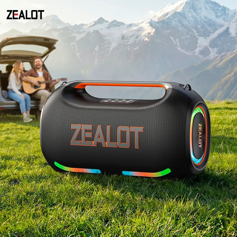 Zealot ZE41 Tragbare Hochleistungs-Lautsprecher, wasserdicht IPX6…