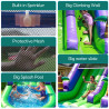 Wasserrutsche aus PVC mit Palmen und Spritzpool, kommerzielles…