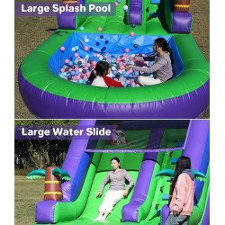 Scivolo d'Acqua Gonfiabile Commerciale in PVC per Adulti e Bambini