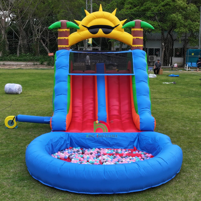 Glider d'eau gonflables commerciaux en PVC à double voie 22x11x12 FT…