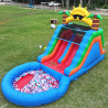 Commercial Inflatable Water Slides PVC Double Lane 22x11x12FT with…