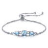 Bracciale Tennis Regolabile in Argento Sterling 925 per Donne…