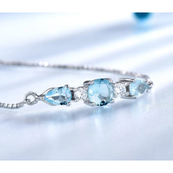 Bracciale Tennis Regolabile in Argento Sterling 925 per Donne…