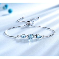 Bracciale Tennis Regolabile in Argento Sterling 925 per Donne…