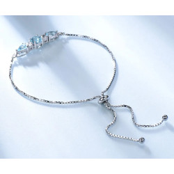 Bracciale Tennis Regolabile in Argento Sterling 925 per Donne…