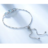 Bracciale Tennis Regolabile in Argento Sterling 925 per Donne…