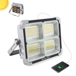 Faro Led Solare da Esterno a Risparmio Energetico 5 Modalità Lampada…