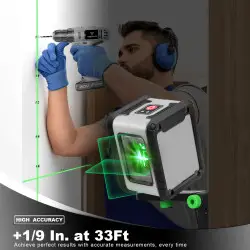 Livella Laser Industriale Girevole a 360 Gradi con 2 Linee e…
