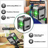 Livella Laser Industriale Girevole a 360 Gradi con 2 Linee e…