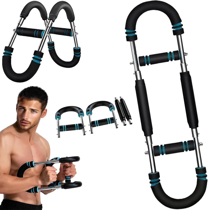 EIGFOH Professional U-Type Adjustable Resistance Arm Chest Expander