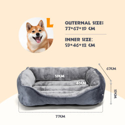 Nobleza XL großer Hundebett waschbar aus PP mit…