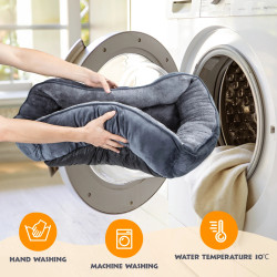Nobleza XL Large Dog Bed Washable in PP with Anti-Slip Super Soft…