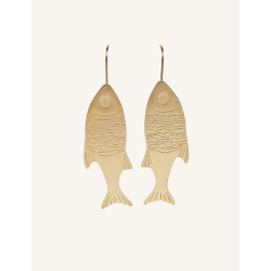 CUCOCUCA YXQ E252 Golden Stainless Steel Stud Earrings