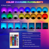 Faro LED RGB da Esterno 50W 100W Multicolore con Telecomando IP66…