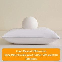 Modern Neck Pillow 30x50/50x50/50x70/45x45cm, 50% Goose Down 50%…