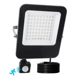 Faro Proiettore LED con Sensore di Movimento PIR 50W 100W IP67 per…
