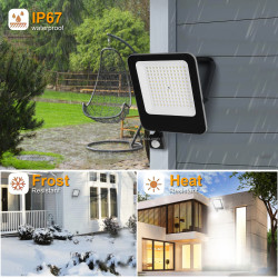 Faro Proiettore LED con Sensore di Movimento PIR 50W 100W IP67 per…