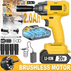 Taladro sin Cable de Impulso de Iones de Litio 20V, 320Nm 500W…