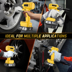 Wireless Impact Wrench 20V Lithium-Ion, 320Nm 500W, 1/2 Inch Drive…