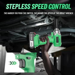 Battery-Powered Impact Wrench for Home Use
