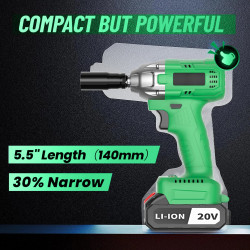 Battery-Powered Impact Wrench for Home Use