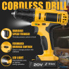 Battery Drill Driver 20V Without Key
