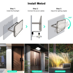 Proiettore LED Impermeabile IP66 ad Alta Luminosità 6500K da…