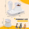 Nobleza 2-in-1 Manual Food and Water Dispenser for Cats 500ml
