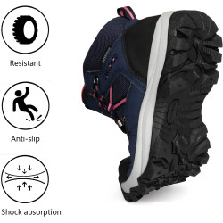 LARGERED Damenschnürstiefel, wasserdicht und leicht für Wandern